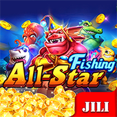 All Star Fishing game cover art with angler and cannon artwork
