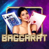 Baccarat B game icon with baccarat shoe artwork