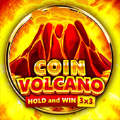Coin Vilcano Hold and Win game icon with volcano coin artwork