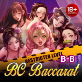 Sexy Blockchain Baccarat B B game icon with styled baccarat artwork
